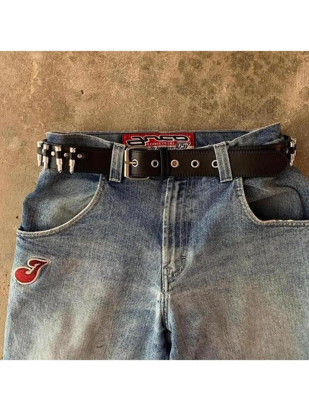Black Bullet Studded Belt